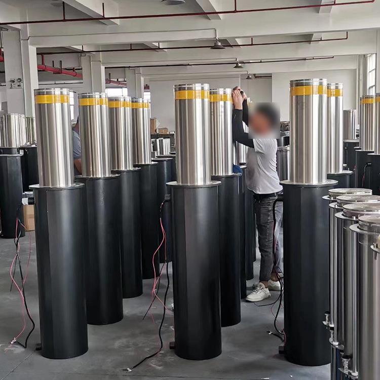 小型自动升降柱全自动升降阻车器设备液压防撞柱阻车路障机器