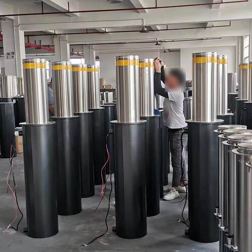小型自动升降柱全自动升降阻车器设备液压防撞柱阻车路障机器