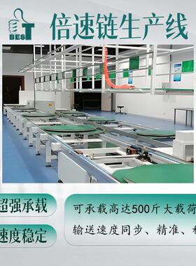 超链重型倍速-输送线双速运行0n.515m/mi可调汽车装配流CAN水线专