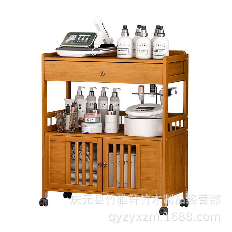 美容美发推车美容院理发店小推车足浴店工具车餐厅酒店医院实木用