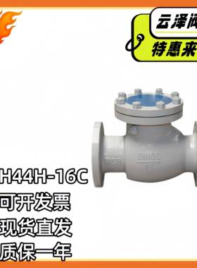 导热蒸汽单向阀油H44H-16C旋启止回阀铸钢高温式逆止回DN200600