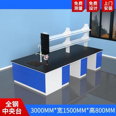 实验台通风橱柜化验室物理钢木防腐操作台全钢化学试验台工厂直销
