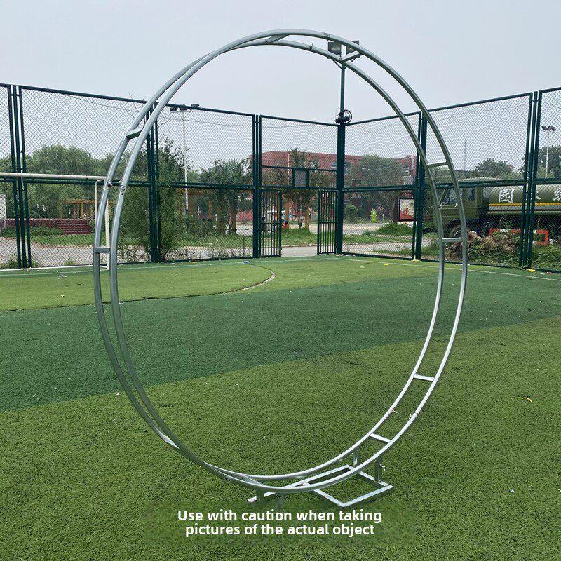 婚庆具铁艺双杆圆环子外婚礼气球户派对圆形拱门场架景道布001置