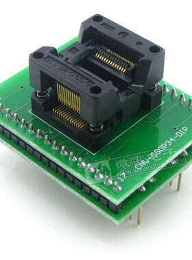 SSOP28转DIP28IC引脚间距0.65mm编程座测试座OTS-28(34)-0.65-01