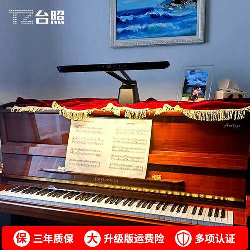 台照 LED钢琴灯 PianoLight 儿童学生护眼练琴台灯专用高亮乐谱灯