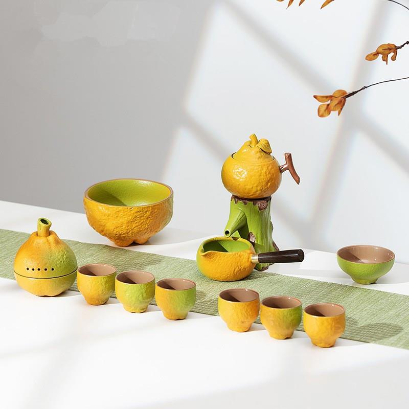 大吉大利茶具套装家用高档轻奢懒人自动陶瓷套餐家用客厅泡茶壶