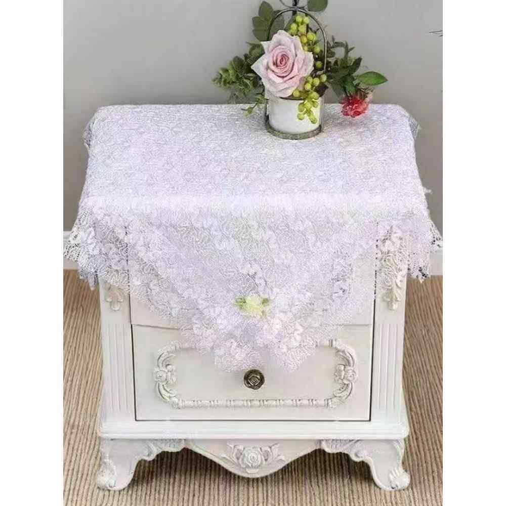 通用台布盖床头柜盖洗衣机防尘盖微波炉冰箱花边小咖啡桌盖织物,居家布艺,桌布,淘宝优惠券,粉丝福利购,淘宝优惠卷