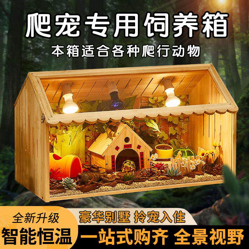 爬宠饲养箱恒温鬃狮蜥变色龙角蛙守宫蜥蜴造景箱刺猬蛇爬虫保温箱