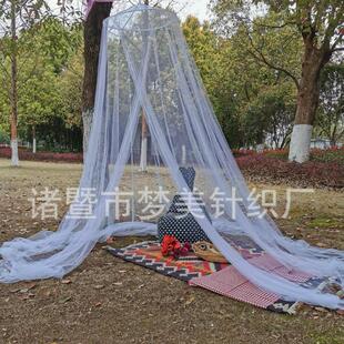 厂家直销 加密单开门 简约宫廷圆形蚊帐帐