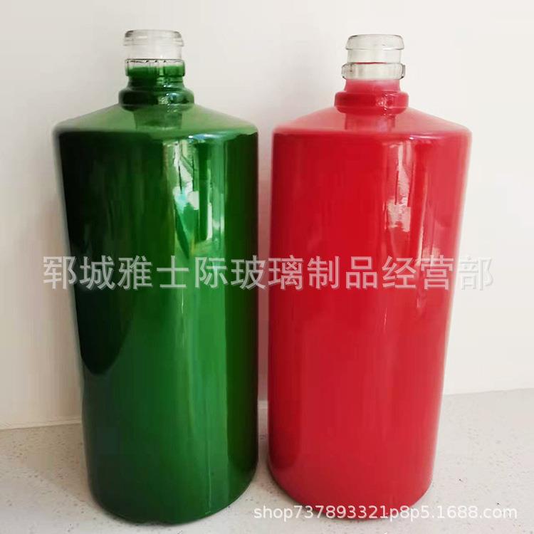 厂家浮雕龙瓶自酿喜宴酒瓶子1000ml白酒瓶玻璃空酒瓶酒盒