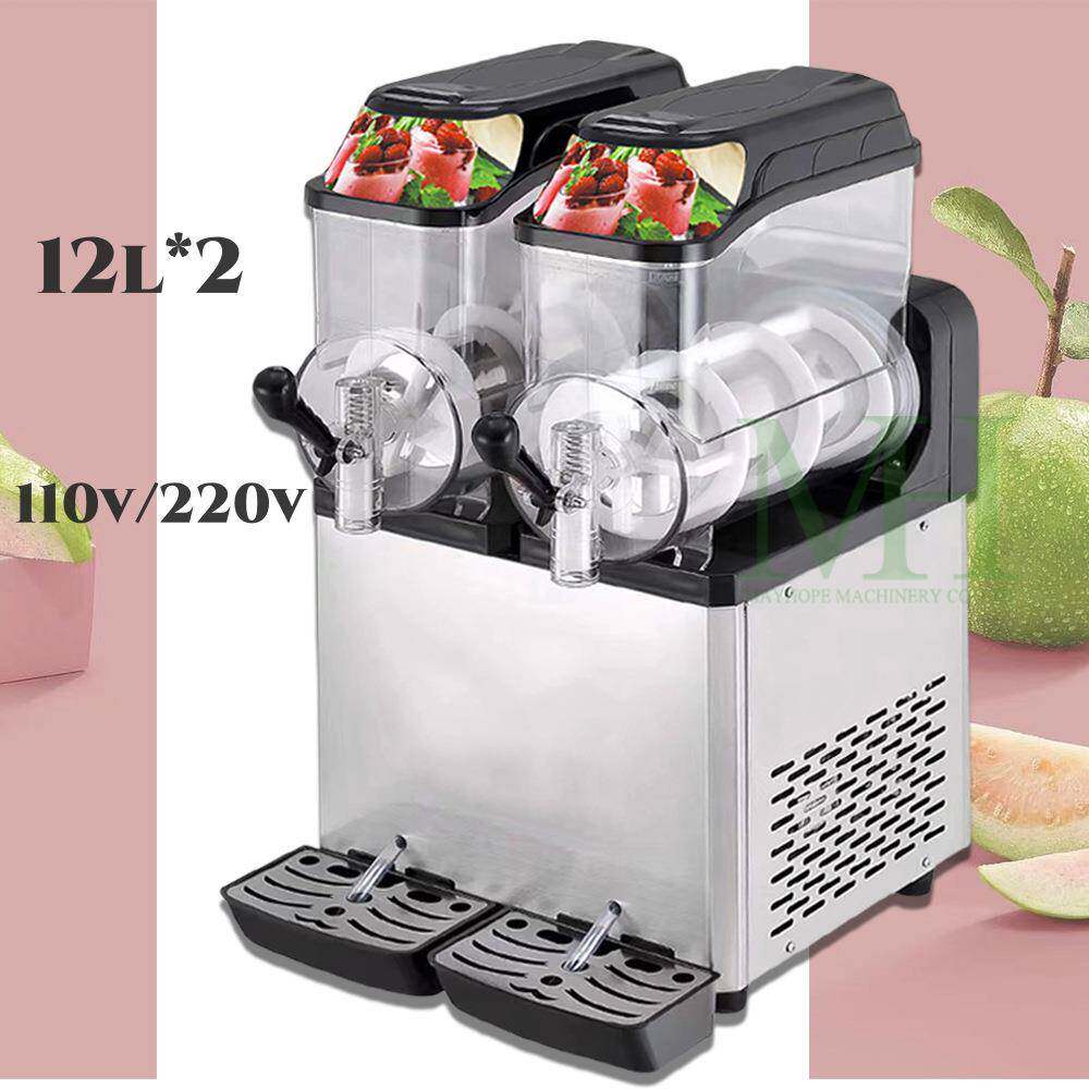 双缸雪融机雪泥冷饮两用电压110V/220V工厂直销