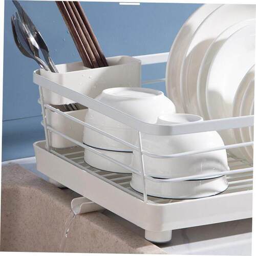 Stainless steel dish drying rack storage kitchen cup holder
