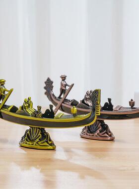 威尼斯船锌合金模型 3D立体家居金属工艺品客厅摆件旅游纪念礼品