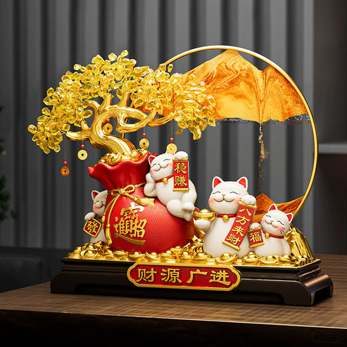 发财树招财猫装饰品摆件装饰摆件