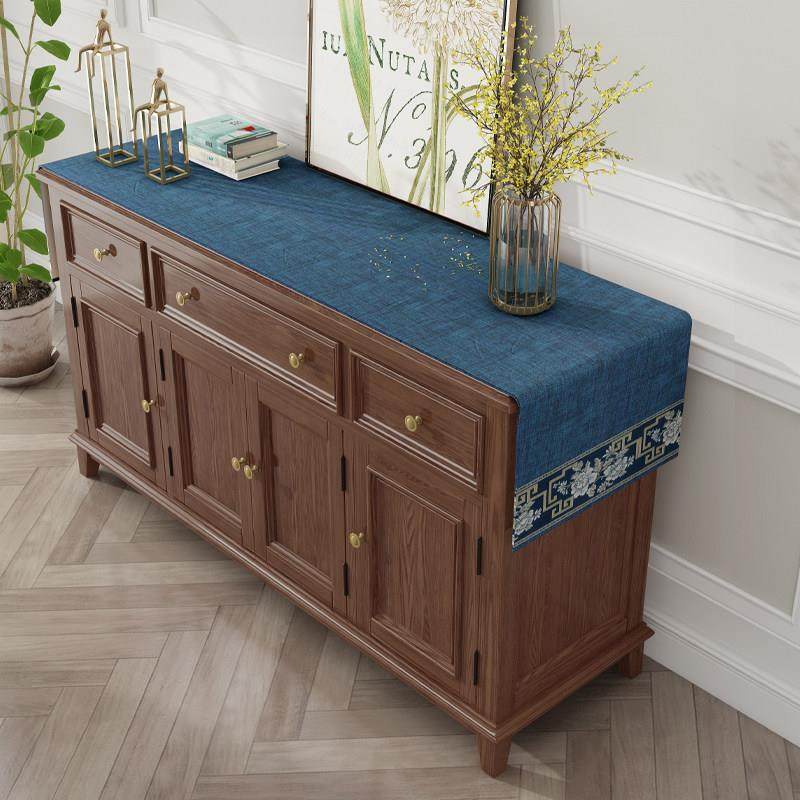 斗柜盖巾实木玄关柜盖布长方形布艺桌布桌旗防尘布鞋柜布定制台布,居家布艺,桌布,淘宝优惠券,粉丝福利购,淘宝优惠卷