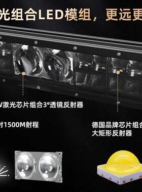 LED长条灯射灯9-32VCE认证越野车中网车顶灯