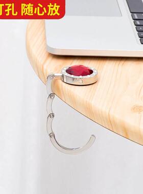 1 folding metal hook hanger holder foldable for handbag bag