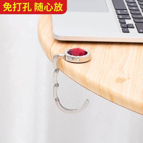 1 folding metal hook hanger holder foldable for handbag bag