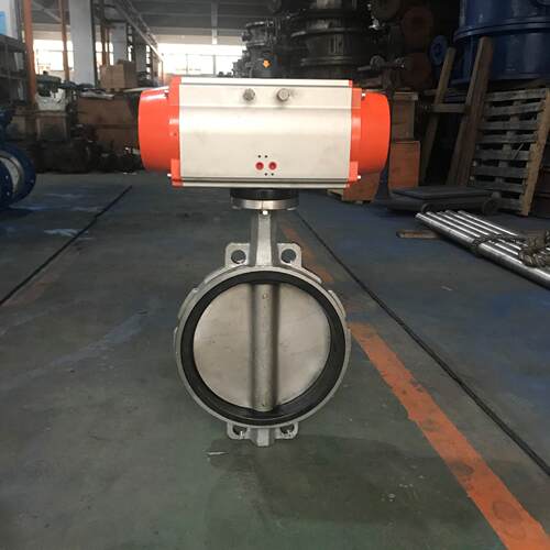 气动不锈钢对夹蝶阀D671X-10PDN200保证对夹式蝶阀