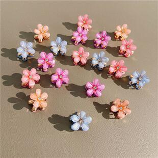 accessories girl flower grab clip braided hair bangs clip