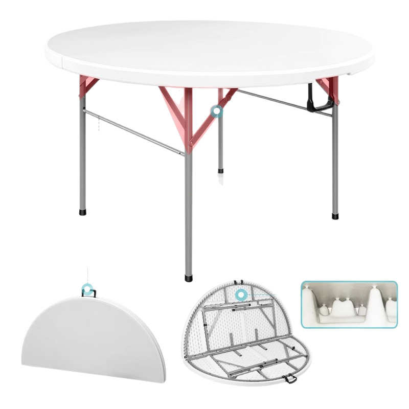 大圆桌塑料圆桌酒店大排档摆摊餐饮饭店用活动折叠圆桌厂家直销