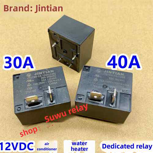 电热水器空调继电器Jt2160-1A-12De 30A 40A 12V 855Awp-1A-C2