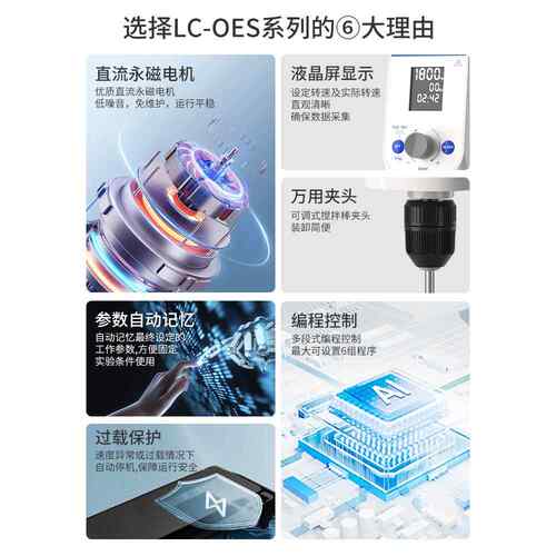 高档力辰电动搅拌器实型验高室自动搅拌机油漆不锈钢桨小速分散机