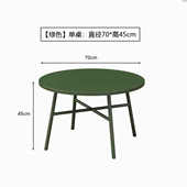 户外桌椅组合简约庭院阳台会客露天网红铁艺圆桌网格椅子休闲配套