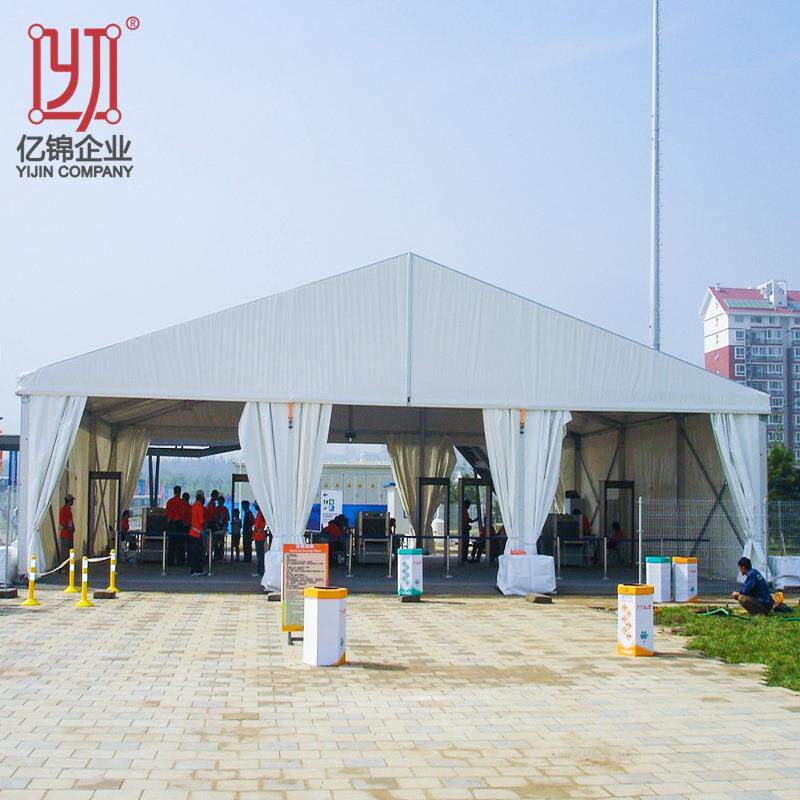 欧式大棚10x30白色庆典帐篷摆摊广告帐篷户外展会展览活动篷房