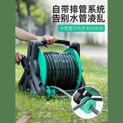 卷管器水管软管收管子神器户外盘管器自动排管收纳转盘绕水管架子