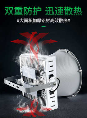 亚明led塔吊灯2000W大功率工地照明灯大范围照明灯户外建筑探照灯