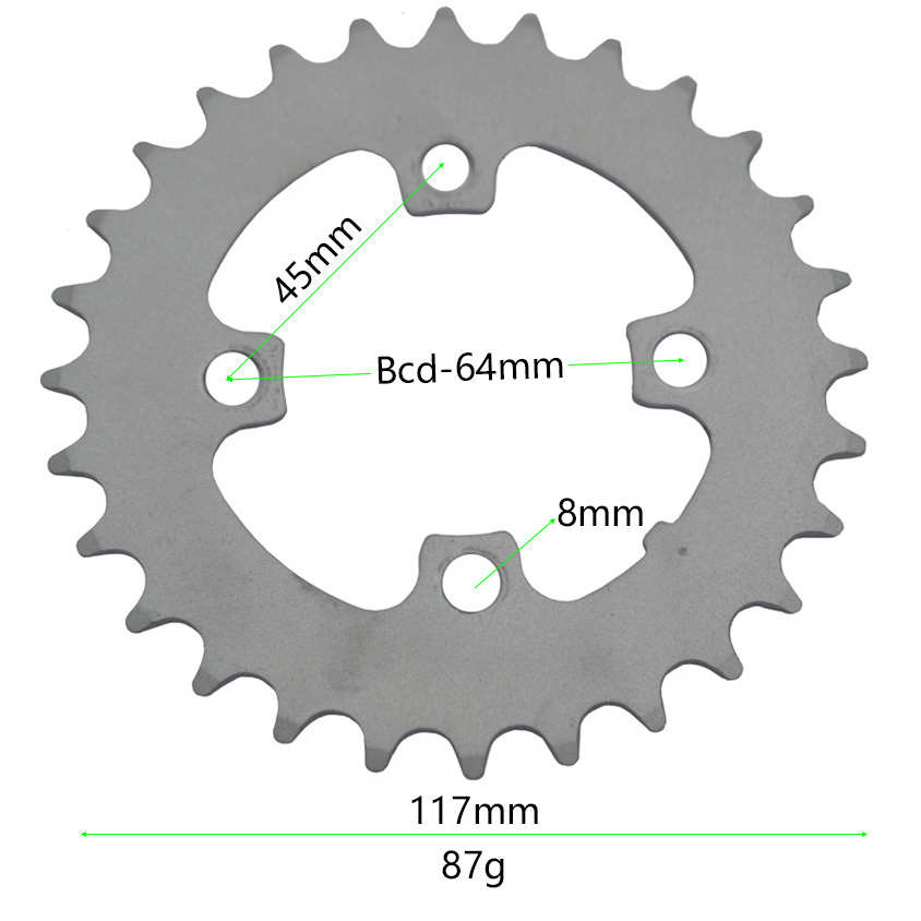 自行车山地车牙盘 修补盘片 28T 28齿 牙盘修补齿片 bcd64mm
