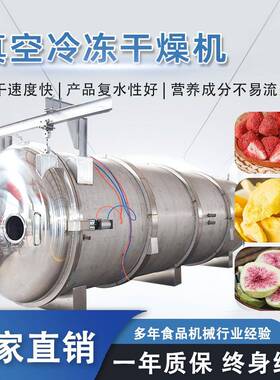 低耗能宠物食品冻干机食品厂大型草莓菠萝蜜秋葵冻干设备