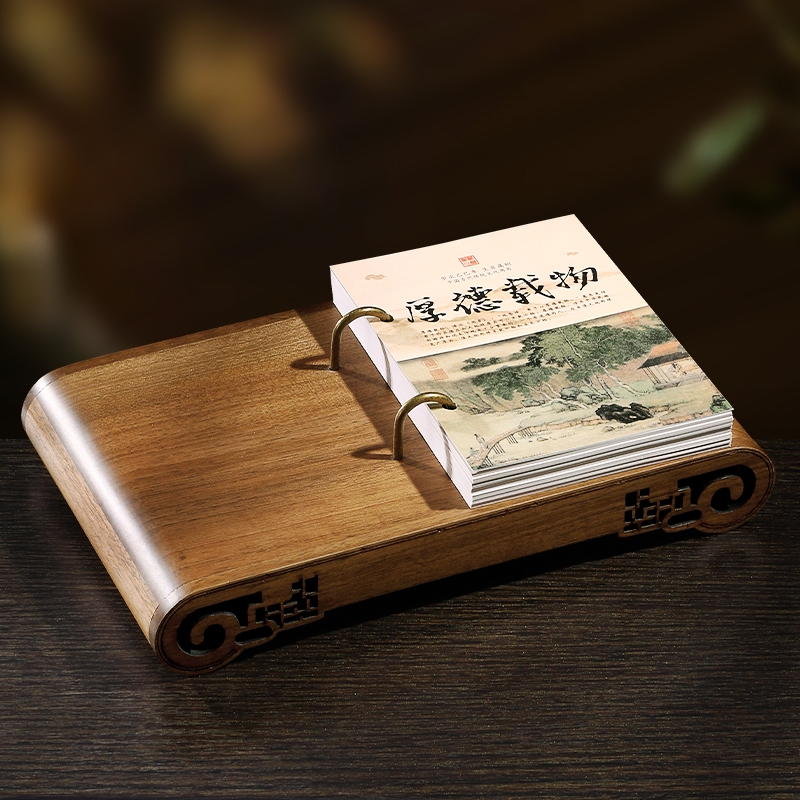 蛇年新款实木周历2025年国潮高档木质台历礼盒创意桌面摆件公司企