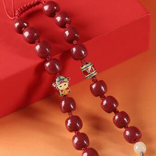 627寓福祥原高含苏量朱砂车挂紫金砂挂件瑞兽安出入平流矿编织挂