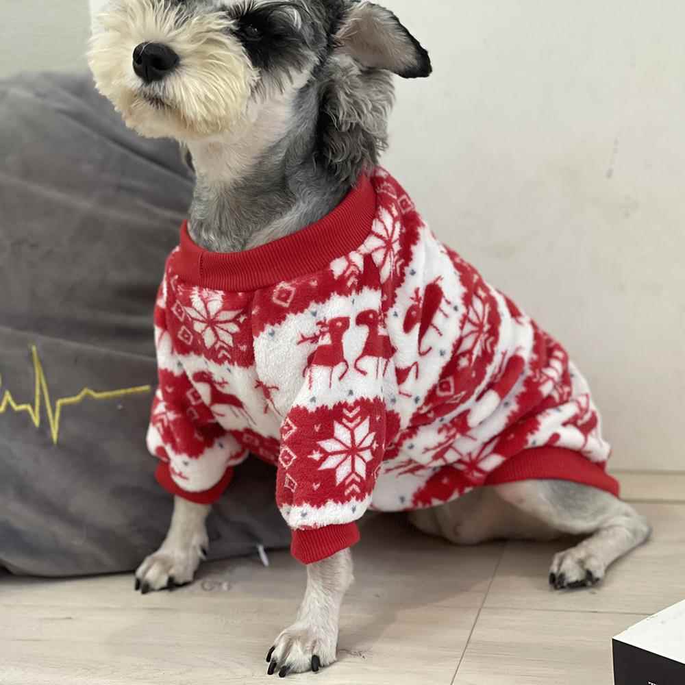 秋冬款宠物衣服猫咪衣服防寒保暖加厚狗狗衣服圣诞节宠物卫衣