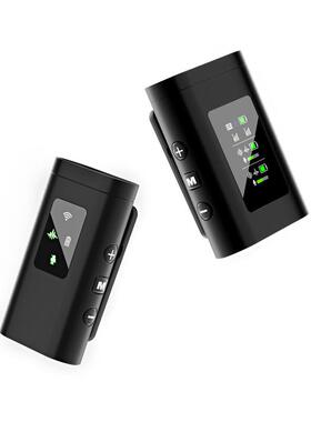 私模境无线领夹麦克风蓝相机手机噪降直播夹式S33跨收音话牙筒充