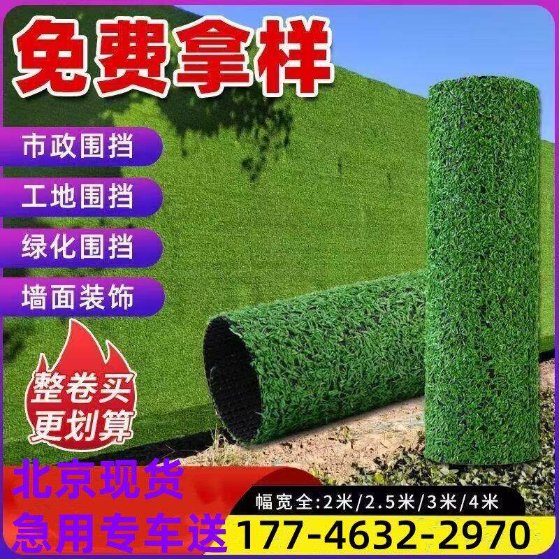 工地围挡草坪围墙仿真草皮足球场幼儿园铺垫工程绿化房顶隔热草坪