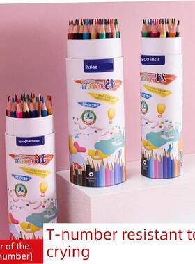 colour pencil painting students use 48 colour pencils with a