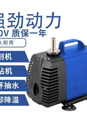 220v水钻雕刻机潜水泵微小型打孔水泵水陆两用抽水泵家用静音