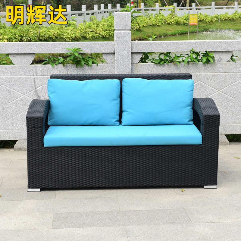 户外庭院沙发组合北欧防水防晒沙发阳台室外休闲椅简约藤制小沙发