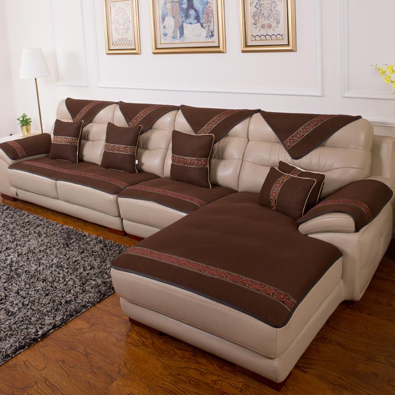 高档2025新款欧真式皮发沙垫防滑专用坐垫四季通用轻奢简沙发约盖