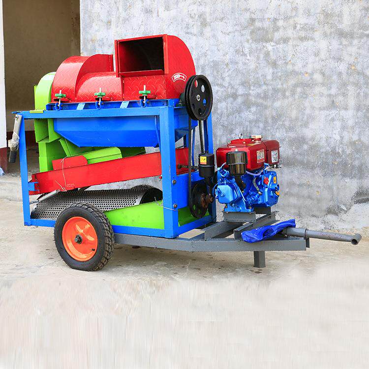 谷子高粱脱粒机出口玉米扒皮脱粒机新型水稻旱稻打粒机农用打谷机