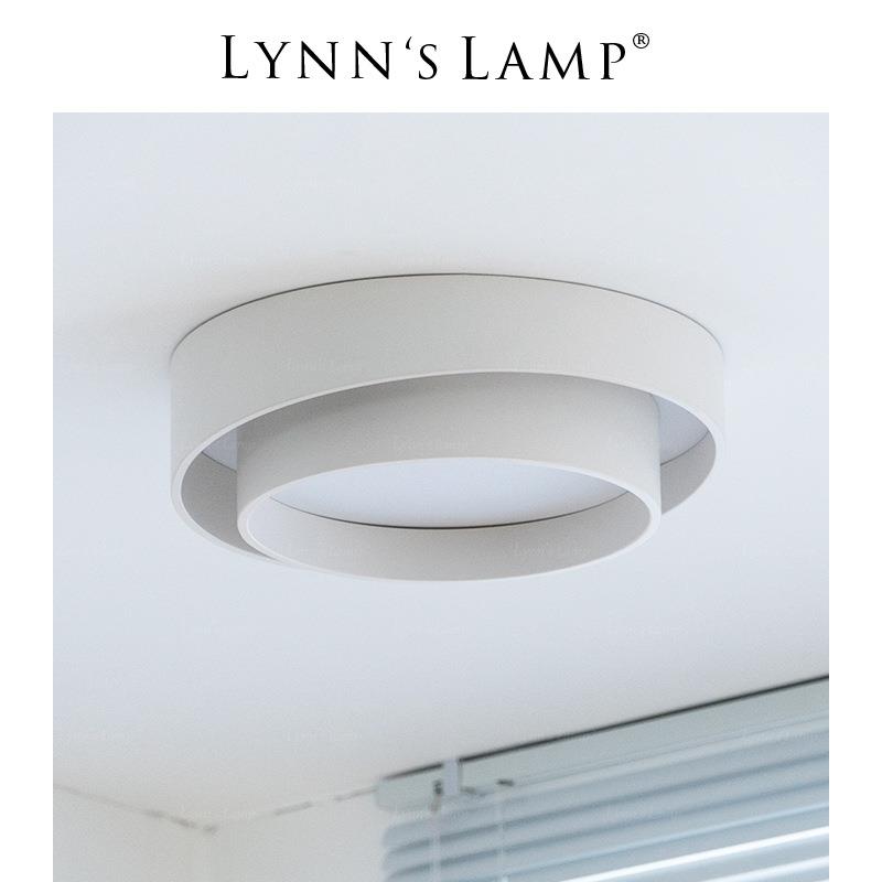 Lynn's 立意 北欧简约吸顶灯卧室书房现代设计师圆形过道客厅灯具