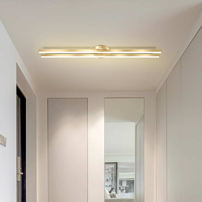 北欧极简走廊过道吸顶灯现代简约入户玄关灯创意长条阳台led灯具