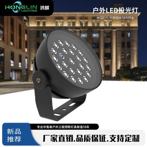 LED照树投光灯36W单色RGBDMX512暖白黄光别墅园林古迹文旅景观
