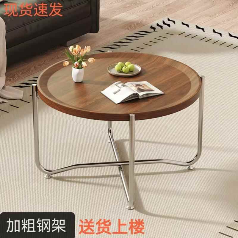 简约客厅折叠茶几小户型家用角几阳台泡茶桌户外可移动网红小桌子