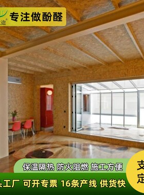 SIP保温板隔热保温集成房屋墙板阻燃防火OSB复合夹芯板隔音仓