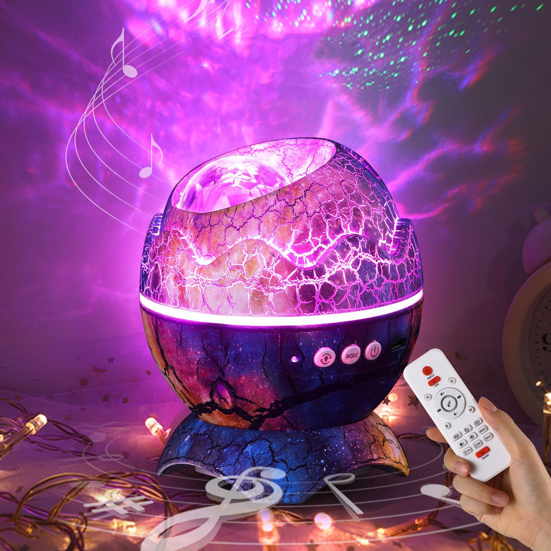 亚马逊恐龙蛋满天星投影仪小夜灯