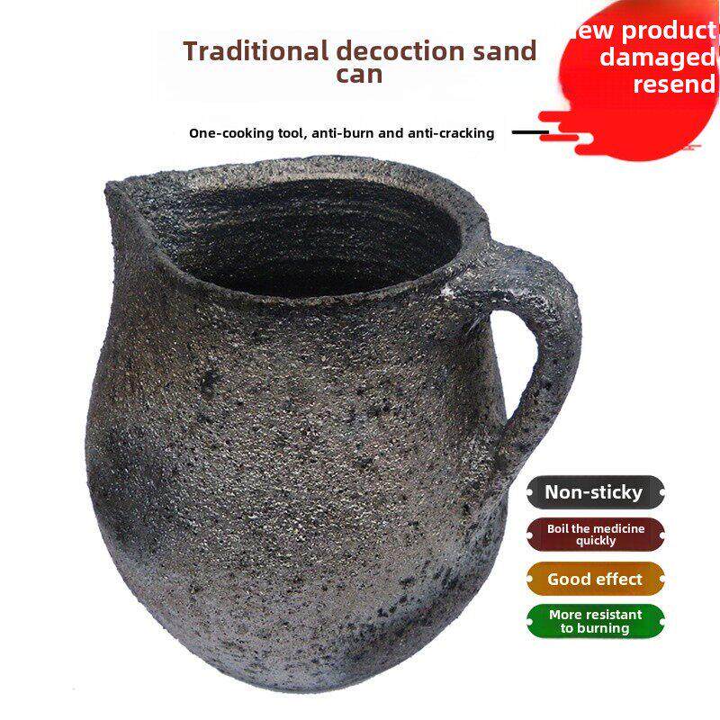 正品传统药罐炖汤煮药壶明火罐中家医瓦罐中药煲肉用罐老式煎药黑